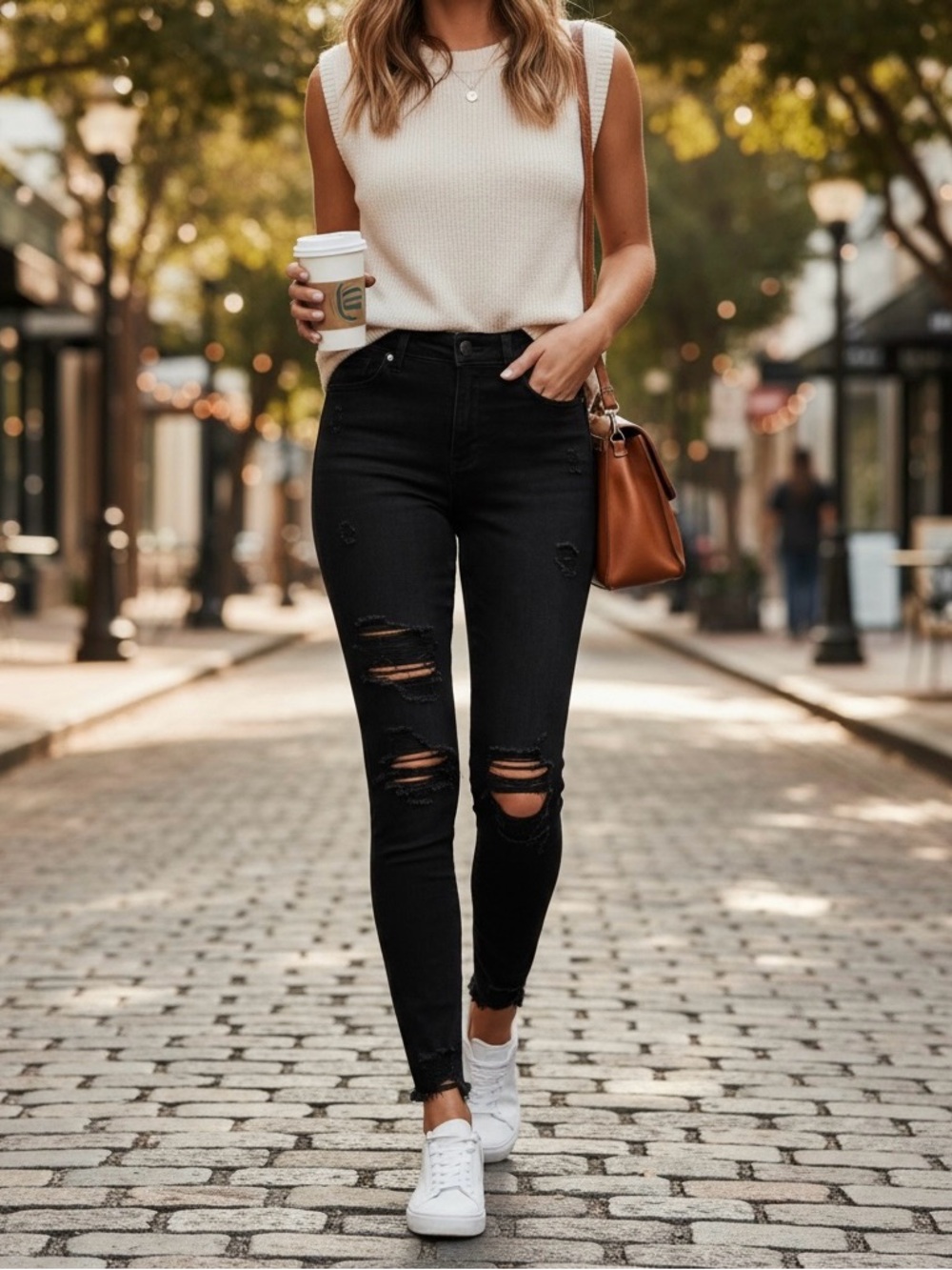 American Eagle Outfitters Black Next Level Stretch Ripped High-Rise Skinny Jeans